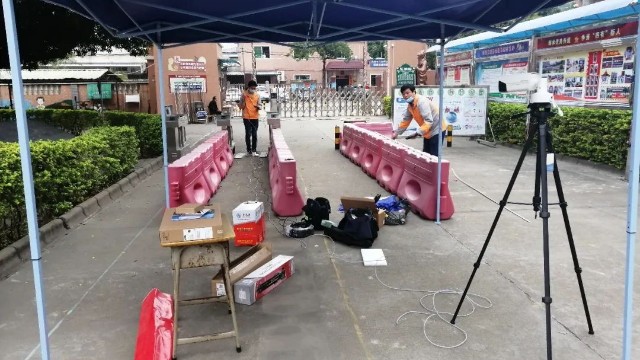 啟用熱成像人體測溫系統(tǒng),學校筑牢生命安全第一道防線